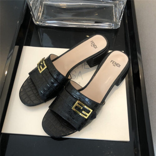 High Quality Luxury Fendi Slippers Womens