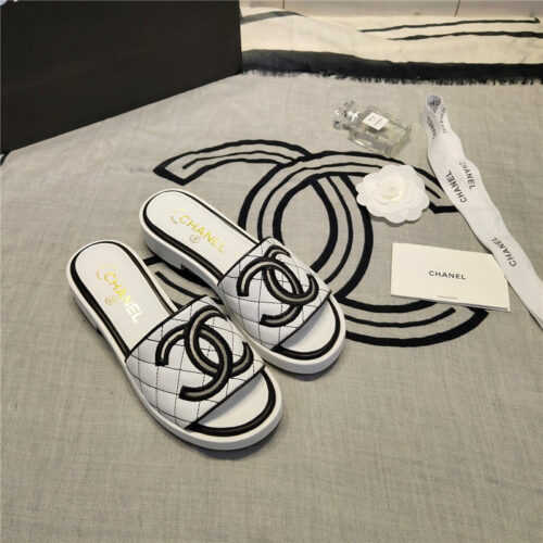High Quality Luxury Chanel Logo Slippers Sandals – Style 15494 product detail
