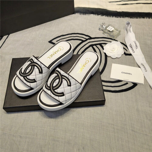 High Quality Luxury Chanel Logo Slippers Sandals – Style 15494 product detail