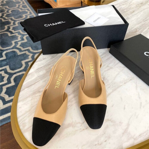 High Quality Luxury Chanel Slingback Sandals Shoes alternate view
