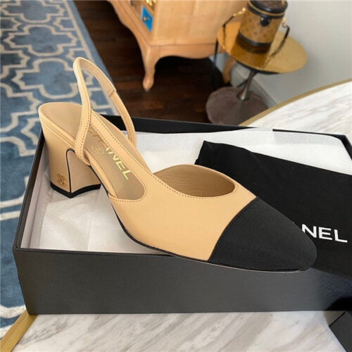 High Quality Luxury Chanel Slingback Sandals Shoes product detail