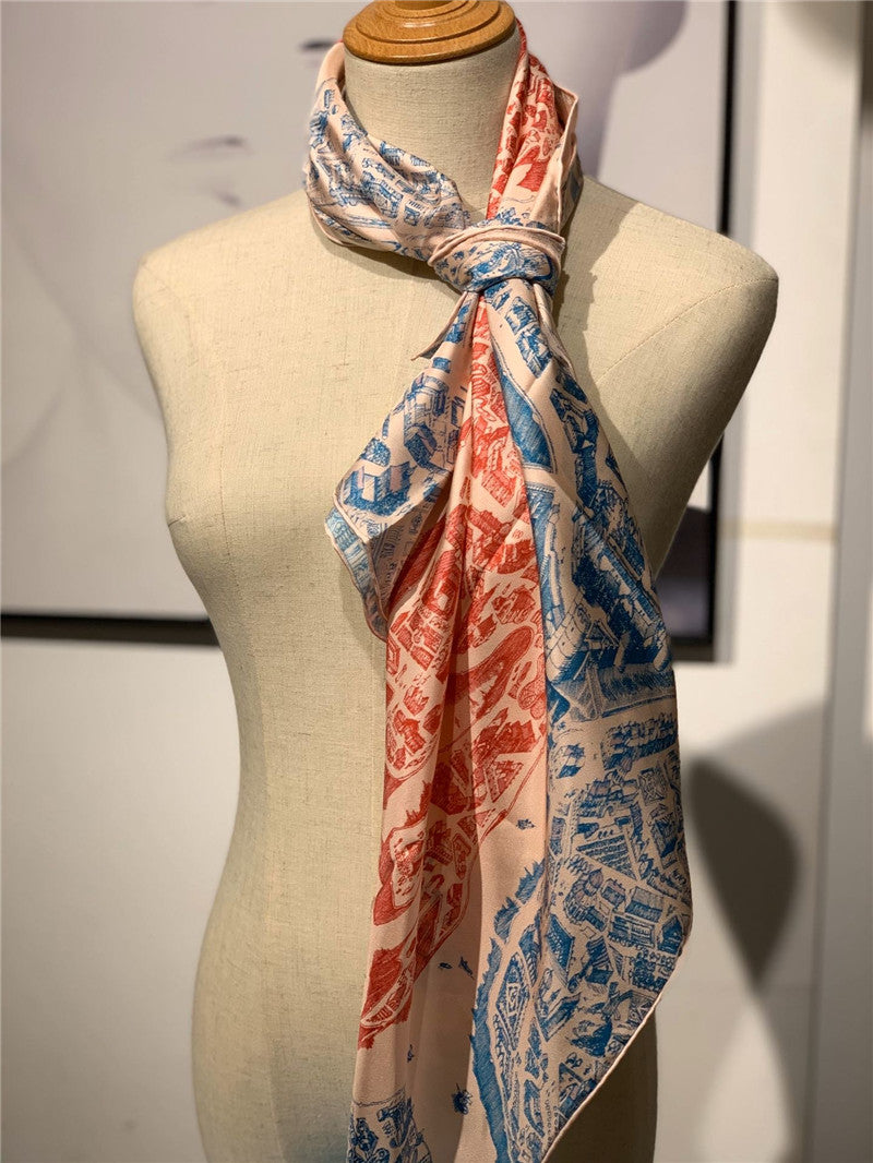 High Quality Luxury Hermes Horse City Scarf – Style 26138 product detail
