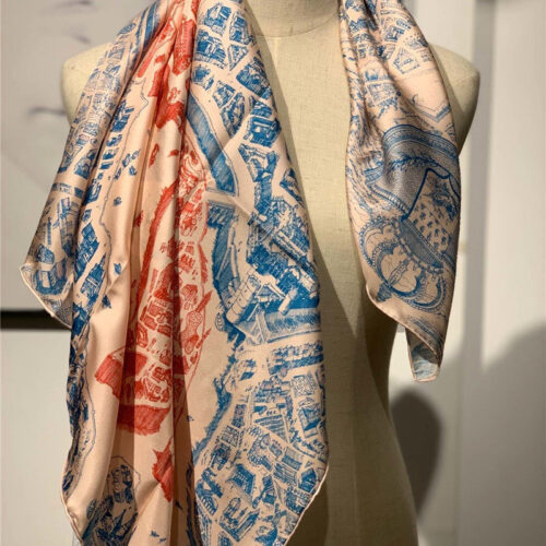 High Quality Luxury Hermes Horse City Scarf – Style 26138 product detail