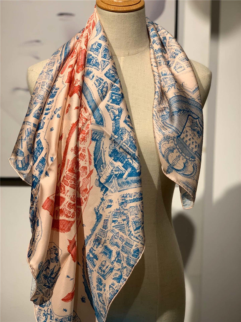 High Quality Luxury Hermes Horse City Scarf – Style 26138 product detail