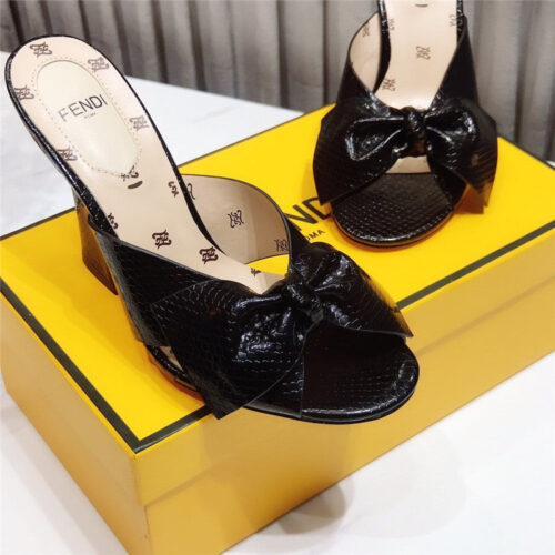 High Quality Luxury Fendi Block Heel Sandals – Style 94355 alternate view