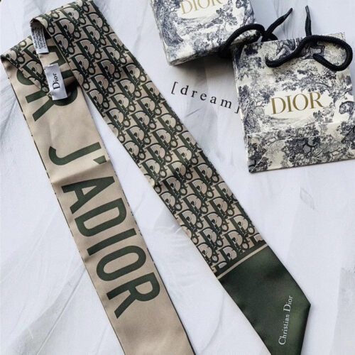 High Quality Luxury Dior Letters Small Ribbon Green product detail