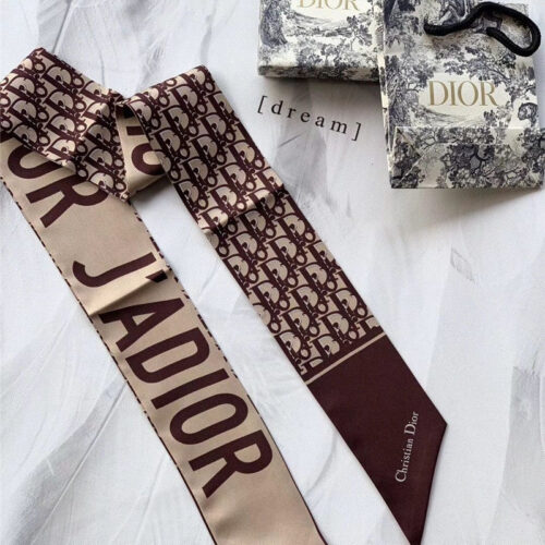 High Quality Luxury Dior Letters Small Ribbon Red Wine product detail