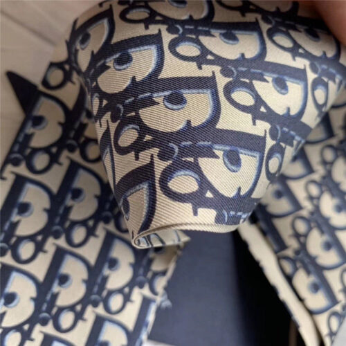 High Quality Luxury Dior Blue Letters Small Ribbon product detail