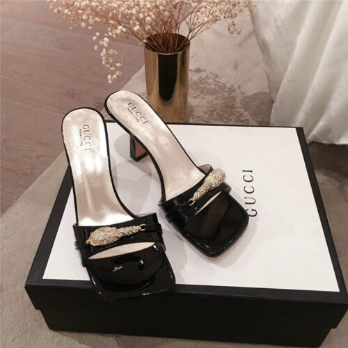 High Quality Luxury Gucci Heels Slippers alternate view