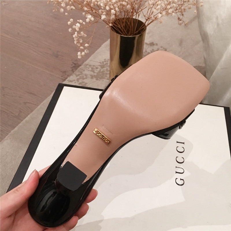 High Quality Luxury Gucci Heels Slippers product detail