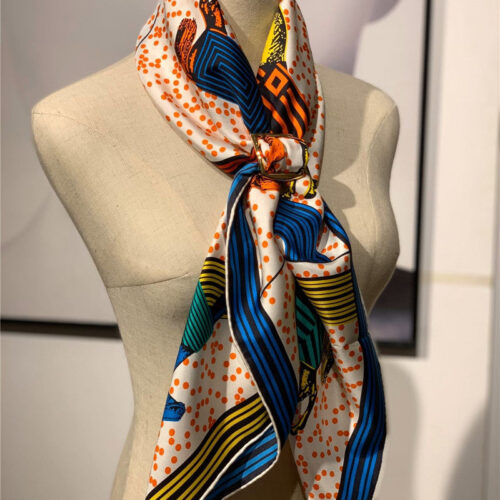 High Quality Luxury Hermes Silk Scarf Women – Style 26154 alternate view