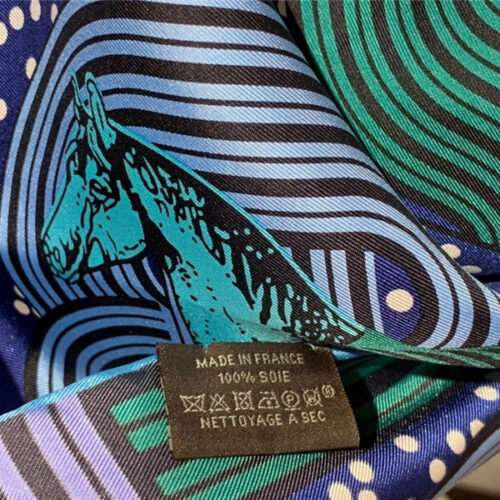 High Quality Luxury Hermes Silk Scarf Blue product detail