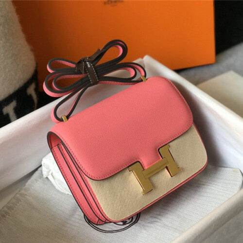 High Quality Luxury Hermes Constance 18 Bag Pink product detail