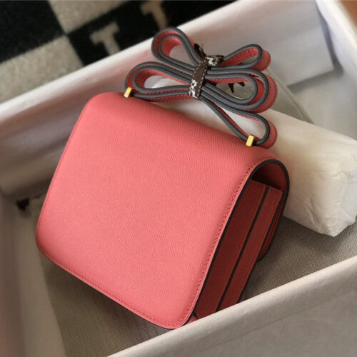 High Quality Luxury Hermes Constance 18 Bag Pink alternate view