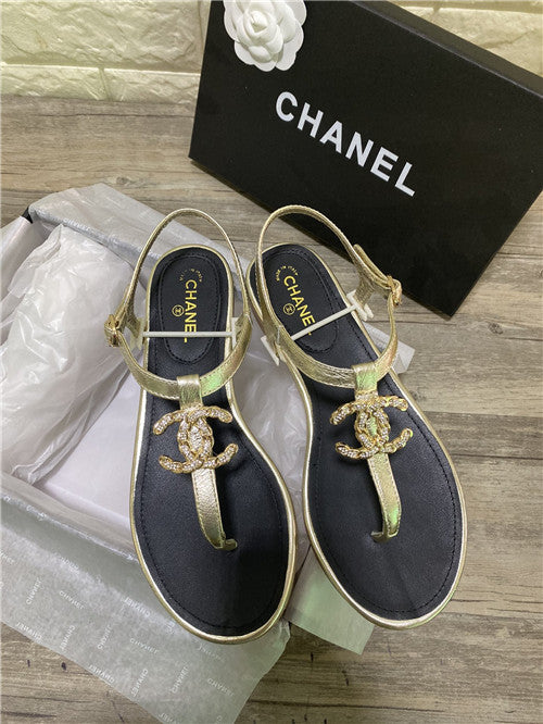 High Quality Luxury Chanel Flat Sandals – Style 12198