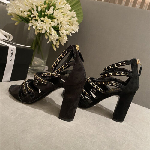 High Quality Luxury Chanel Heels Roman Sandals alternate view