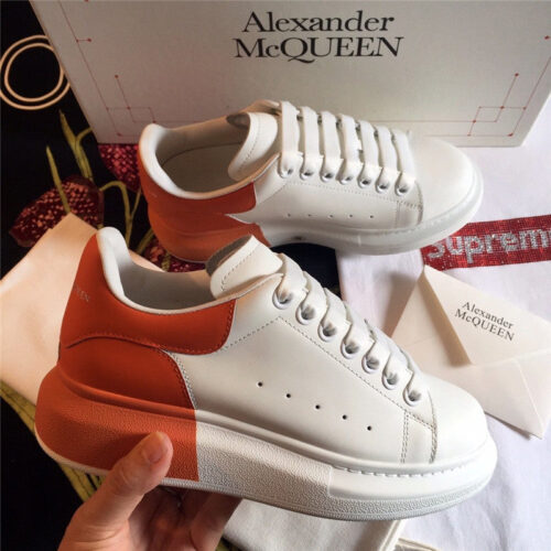 High Quality Luxury Alexander McQueen Mcq Sneakers Pink White alternate view