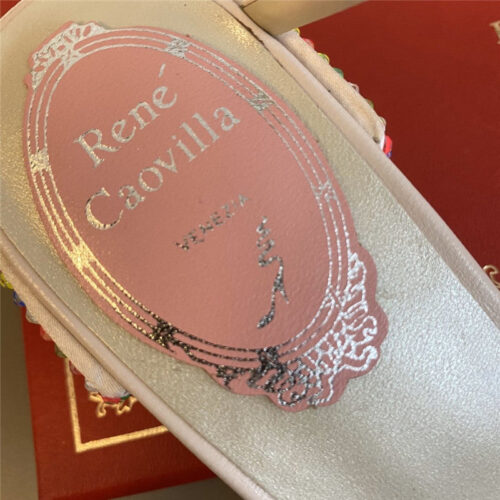 High Quality Luxury Rene Caovilla Satin Snake-Coil Sandals product detail
