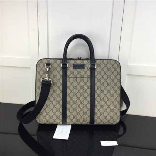 High Quality Luxury Gucci Signature Leather Briefcase