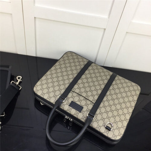 High Quality Luxury Gucci Signature Leather Briefcase product detail