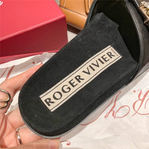 High Quality Luxury Roger Vivier Slippers Black product detail