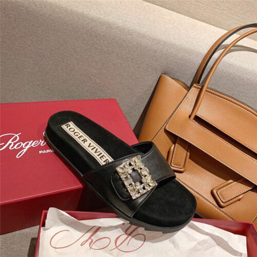 High Quality Luxury Roger Vivier Slippers Black product detail