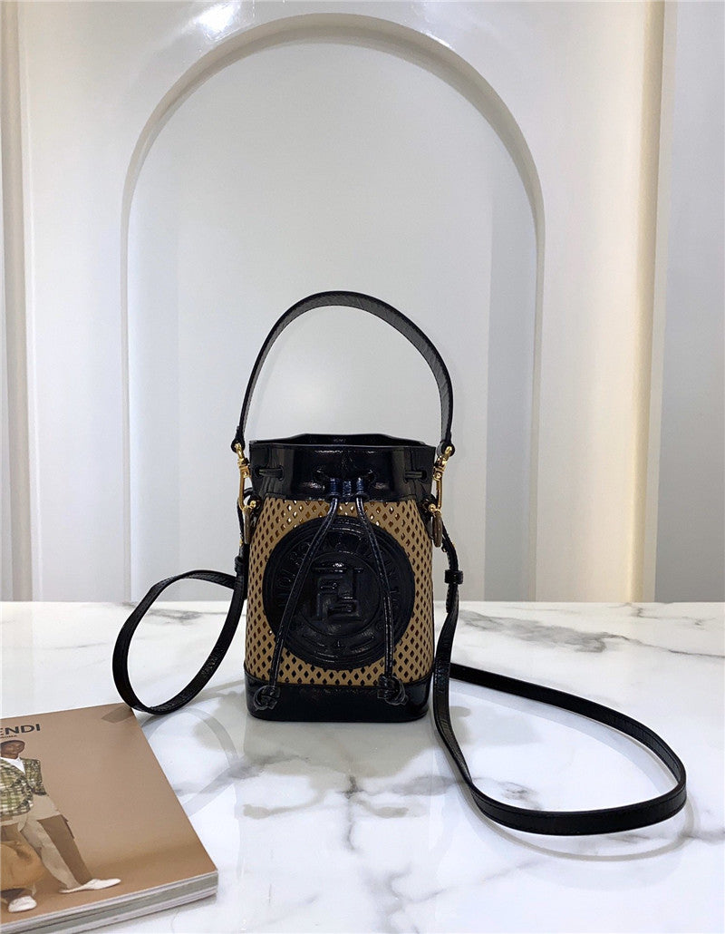 High Quality Luxury Fendi Mini Cutout Bucket Bag