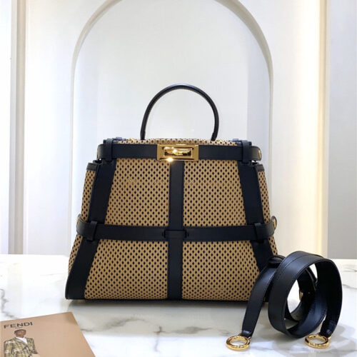 High Quality Luxury Fendi Summer Mesh Peekaboo Bag alternate view