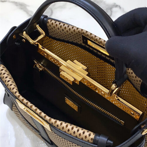 High Quality Luxury Fendi Summer Mesh Peekaboo Bag product detail