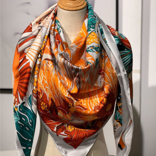 High Quality Luxury Hermes Ladies Summer Silk Scarf