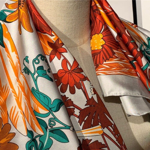 High Quality Luxury Hermes Ladies Summer Silk Scarf product detail
