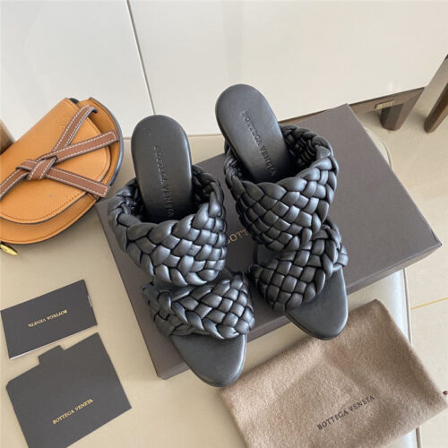 High Quality Luxury Bottega Veneta Heel Sandals Black product detail