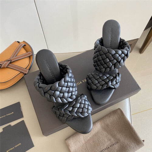 High Quality Luxury Bottega Veneta Heel Sandals Black product detail