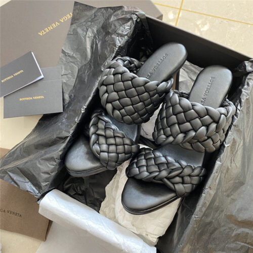 High Quality Luxury Bottega Veneta Heel Sandals Black product detail