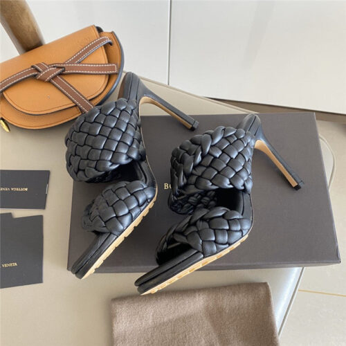 High Quality Luxury Bottega Veneta Heel Sandals Black product detail