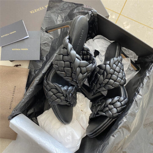 High Quality Luxury Bottega Veneta Heel Sandals Black product detail