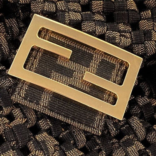 High Quality Luxury Fendi Baguette Weave Bag Large product detail