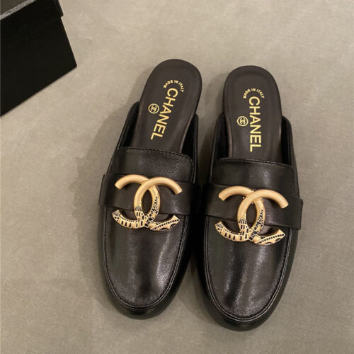 High Quality Luxury Chanel Slippers Black product detail