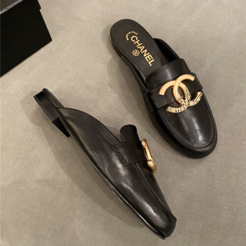 High Quality Luxury Chanel Slippers Black product detail