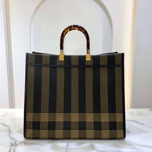 High Quality Luxury Fendi Shopping Bag Logo alternate view