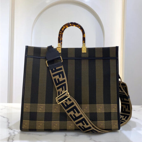 High Quality Luxury Fendi Shopping Bag Logo