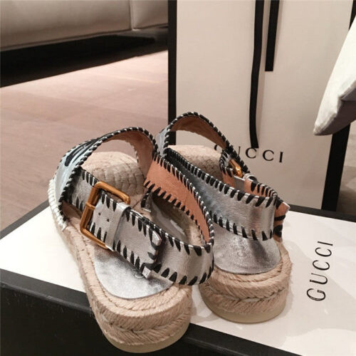 High Quality Luxury Gucci Sandals Silver product detail
