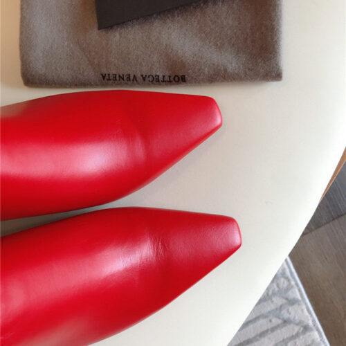 High Quality Luxury Bottega Veneta Block Heel Sandals Red product detail
