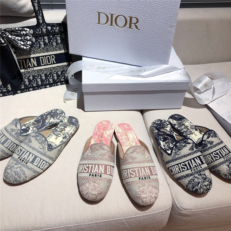 High Quality Luxury Dior Dway Slippers