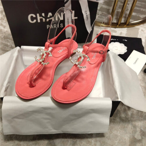 High Quality Luxury Chanel Flat Sandals – Style 27462