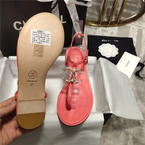 High Quality Luxury Chanel Flat Sandals – Style 27462 product detail