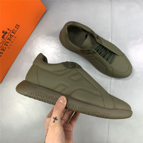 High Quality Luxury Hermes Mens Sneakers – Style 27427