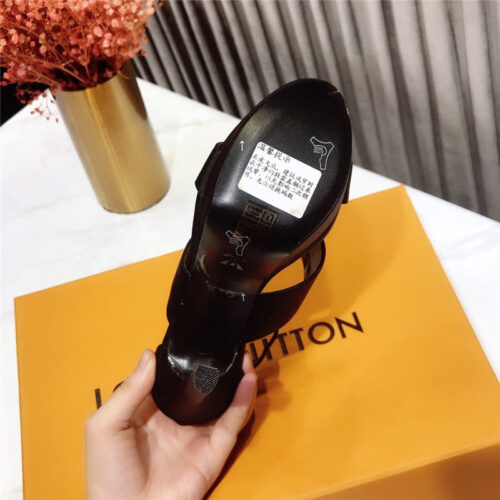 High Quality Luxury Louis Vuitton Heel Sandals – Style 93283 product detail