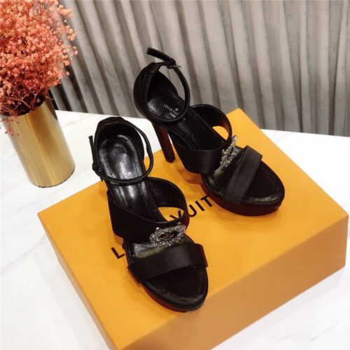 High Quality Luxury Louis Vuitton Heel Sandals – Style 93283