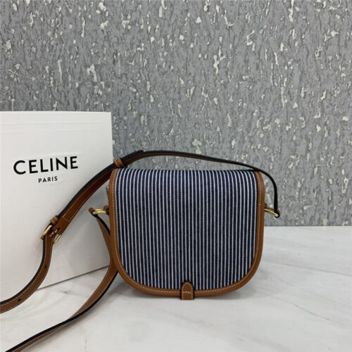 High Quality Luxury Celine Folco Triomphe Canvas Medium Handbag Bags alternate view